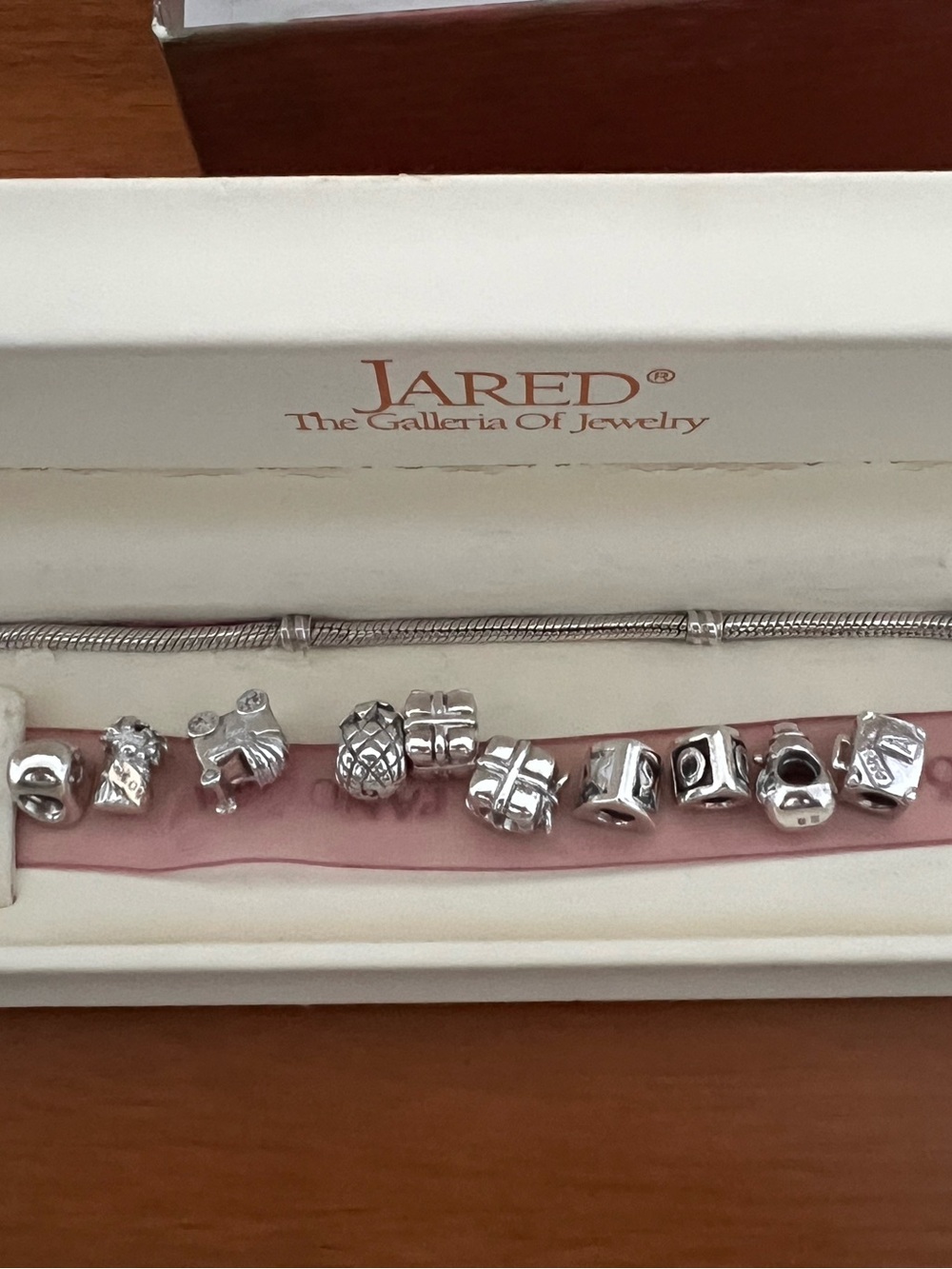 Pandora Sterling Charm Bracelet with Charms